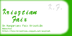 krisztian faix business card