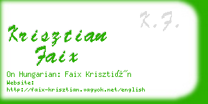krisztian faix business card